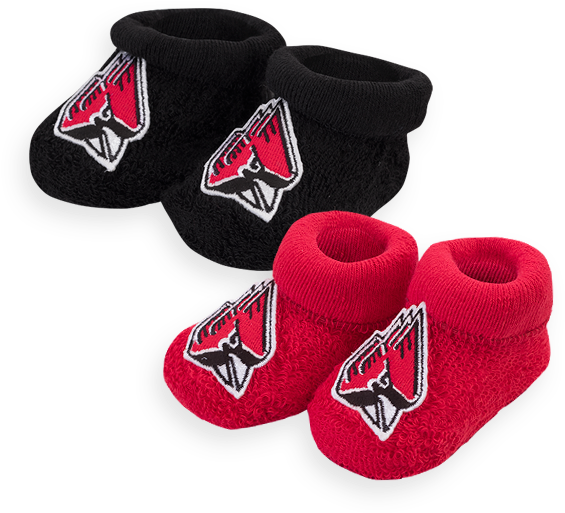 Image For Infant 2-pack Booties - Ball State University (600x600), Png Download