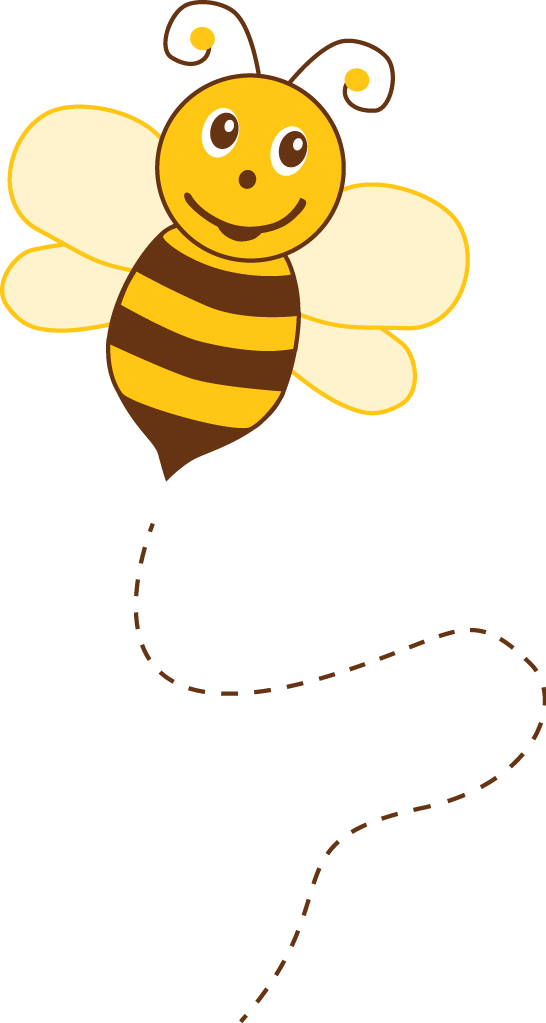Bees Clipart Kindergarten - Bee (546x1023), Png Download