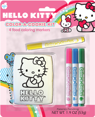 Hello Kitty Color A Cookie Kit - Hello Kitty Fun Pack (503x576), Png Download