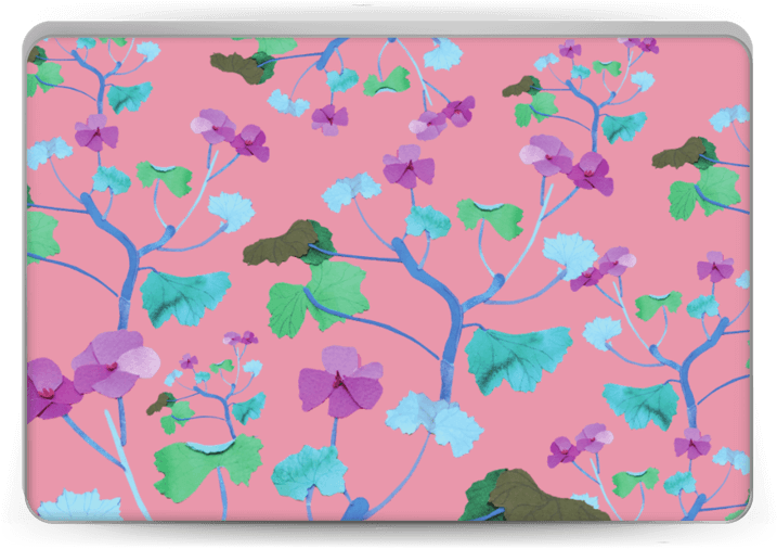 Pink & Colorful Flowers - Apple Macbook Air (13", Mid 2017) (800x533), Png Download