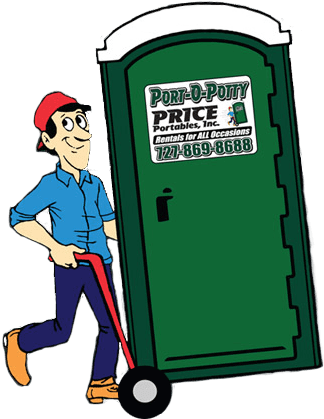 We Are Ready To Handle All Your Portable Sanitation - Cartoon Porta Potty (460x450), Png Download
