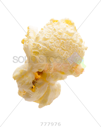 Stock Photo Of Single Yellow Popcorn Isolated On Transparent - Popcorn Single Transparent Background (340x425), Png Download