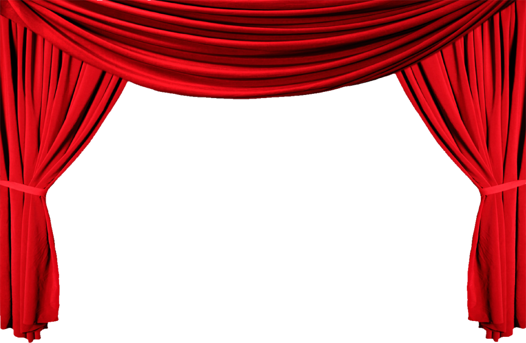 Background - Stage Curtains (1024x668), Png Download