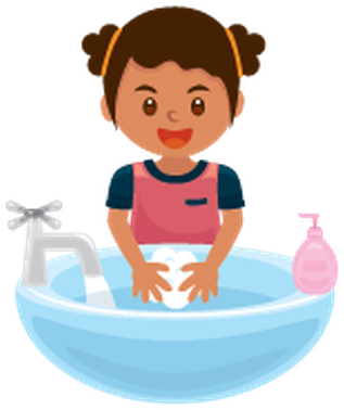 Washing Hands Clipart Washing Hands 4 Clipart The Arts - Clip Art Washing Hands Child (335x399), Png Download