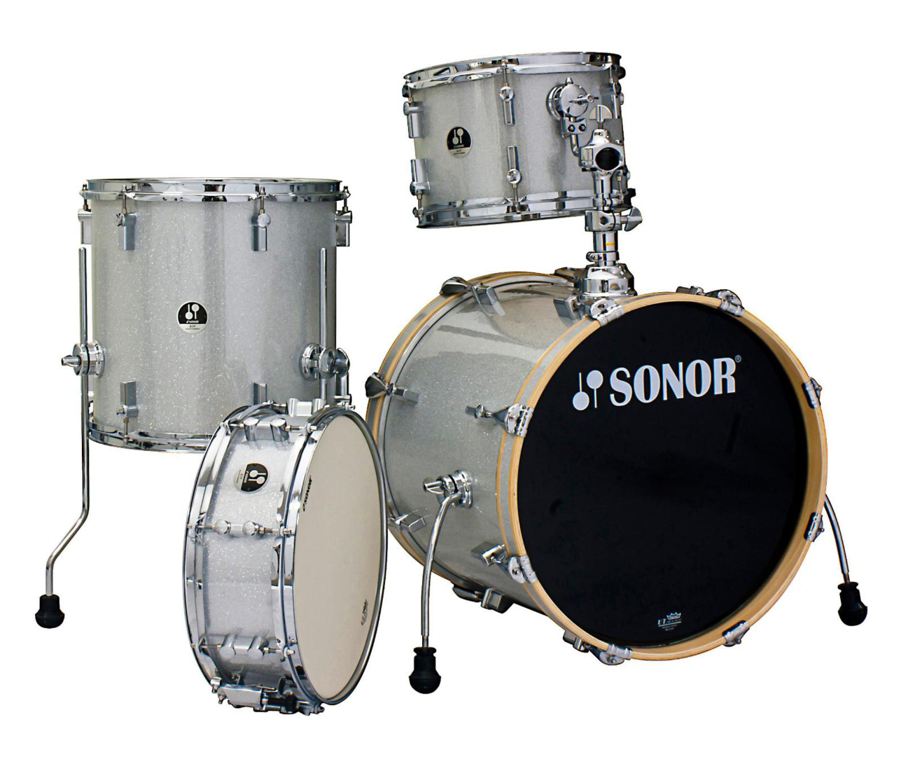 Sonor Bop 4-piece Shell Pack Old Silver Galaxy Spark - Sonor Bop Kit (1920x1080), Png Download