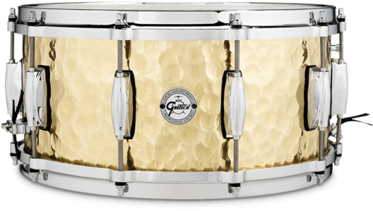 Gretsch Full Range Silver Series 14" X - Gretsch Full Range Hammered Brass Snare (600x600), Png Download