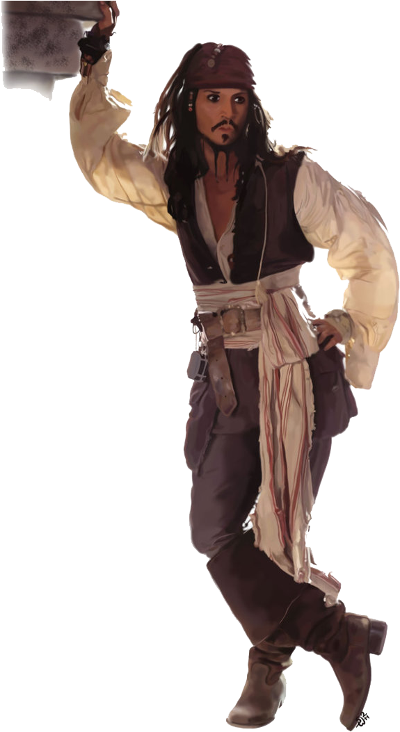 Captain Jack Sparrow Free Download Png - Captain Jack Sparrow Png (752x1063), Png Download