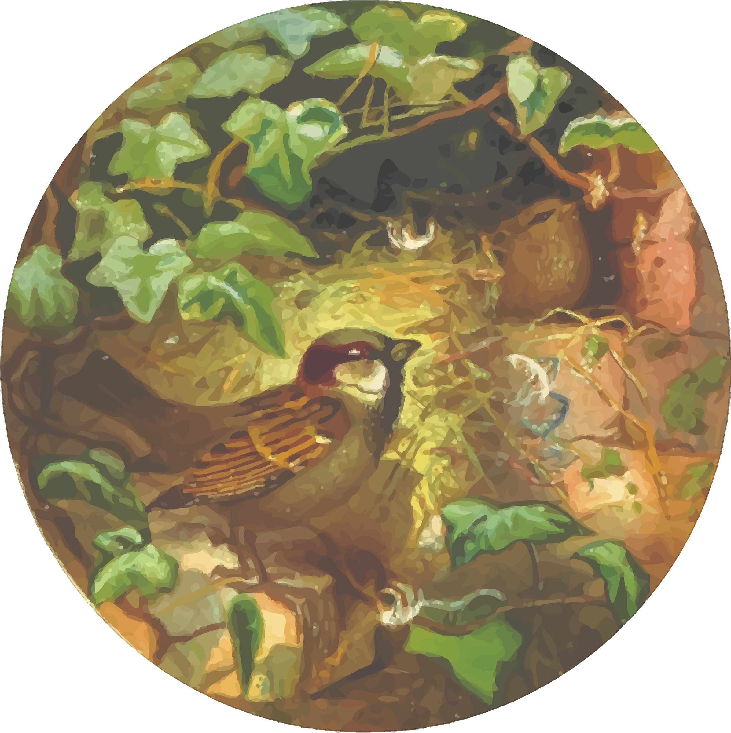 This Free Icons Png Design Of Circular House Sparrow (2392x2400), Png Download