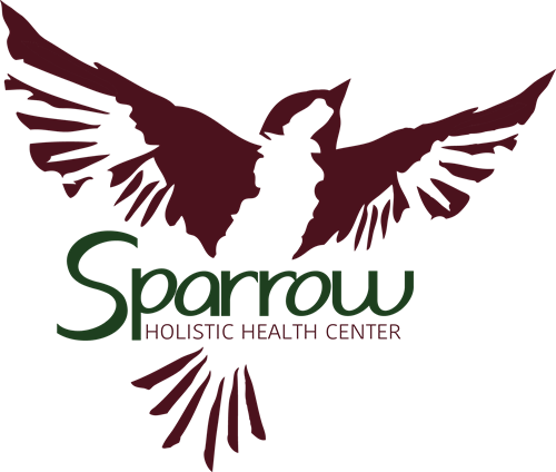Sparrow Holistic Health Center - Sparrow Bird Logo (500x424), Png Download
