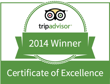 Trip Advisor Certificate Of Excellence - Tripadvisor Certificate 2014 (480x380), Png Download