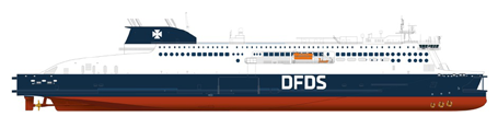 The Vessel Now Ordered Is The Fifth In The Stena E-flexer - Roro Ferry Png (500x500), Png Download