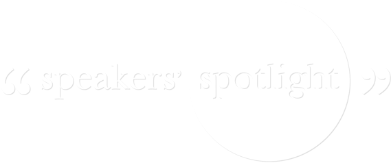 Home - Speakers Spotlight Logo (569x238), Png Download