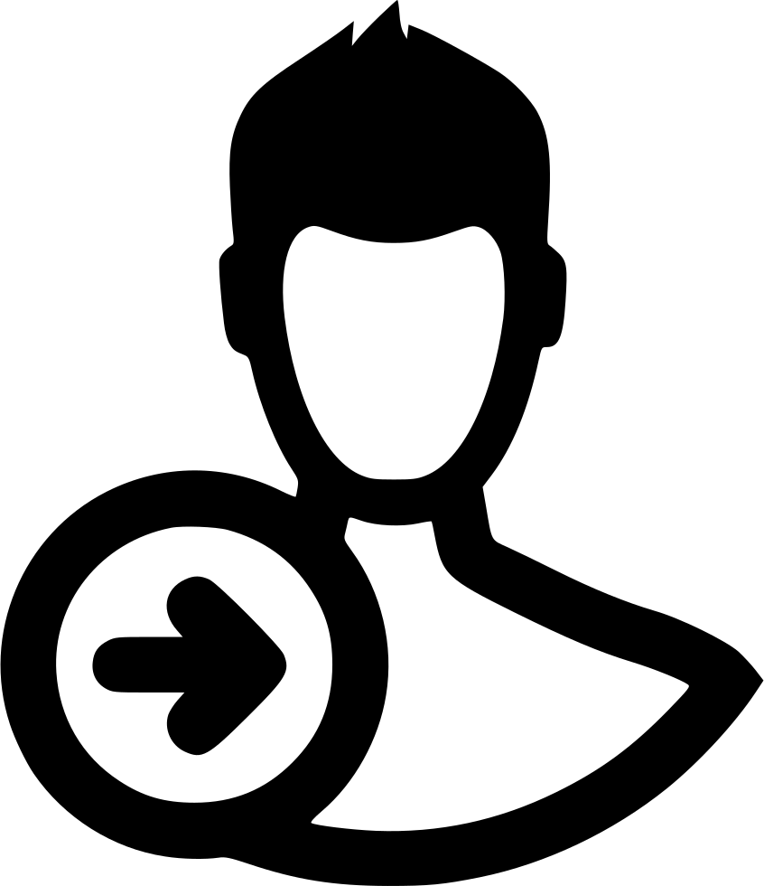 Man Enter Login Signup Comments - Sign Up Icon Png (846x980), Png Download