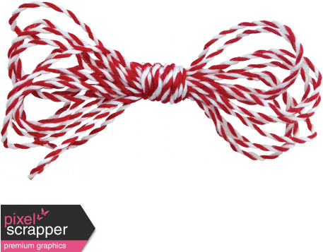 Red Twine Bow (456x456), Png Download