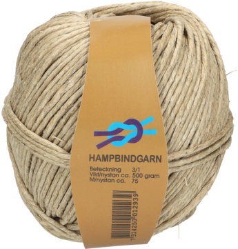 Hemp Twine 3/1 500g Thick - Wool (360x360), Png Download