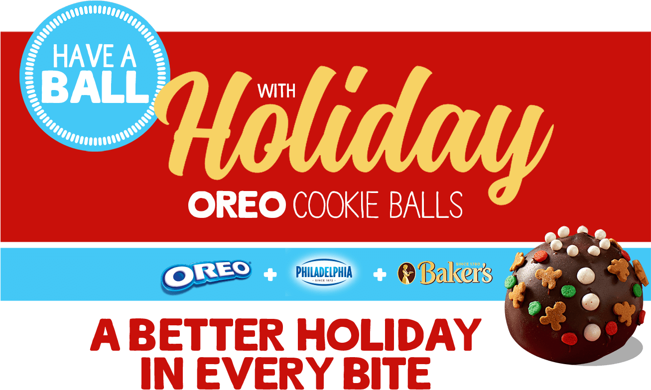 Have A Ball With Holiday Oreo Cookie Balls - Rum Ball (1306x812), Png Download