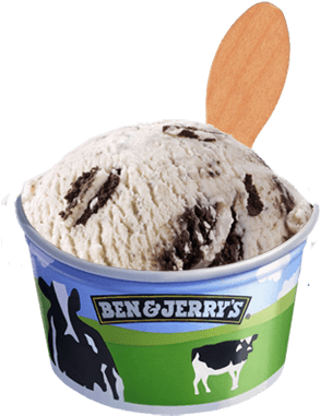 Sweet Cream & Cookies Bulk - Chip Off The Dough Block Ben And Jerry's (374x393), Png Download
