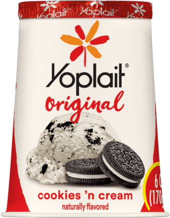 Cookies & Cream - Yoplait Yogurt French Vanilla (433x433), Png Download