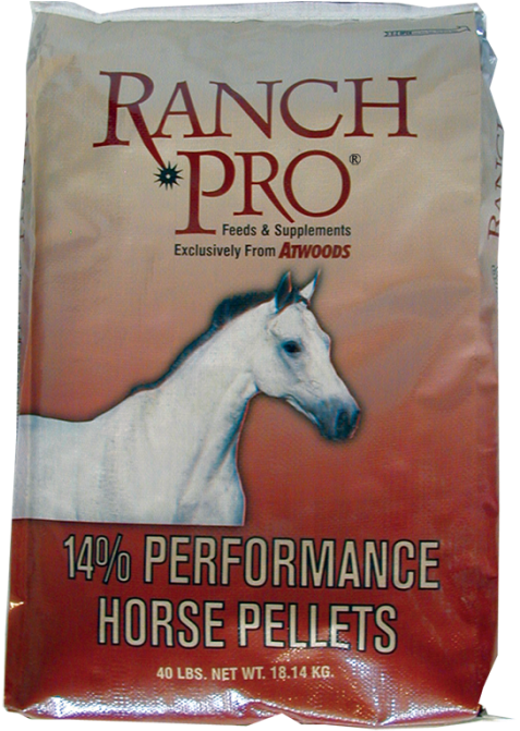 Ranch Pro 14% Performance Horse Pellets - Horse (700x700), Png Download