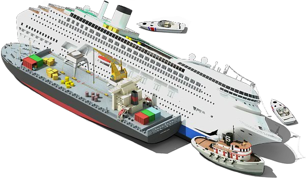 Ship Event L3 - Ocean Liner (612x386), Png Download