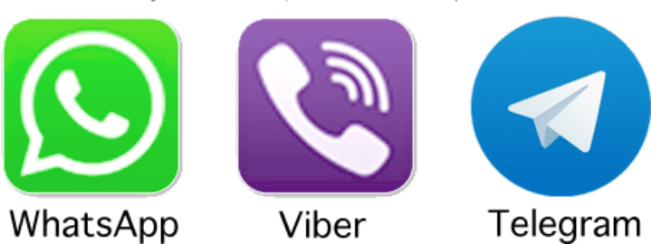 38 095 - Whatsapp Viber Wechat Logo (719x270), Png Download