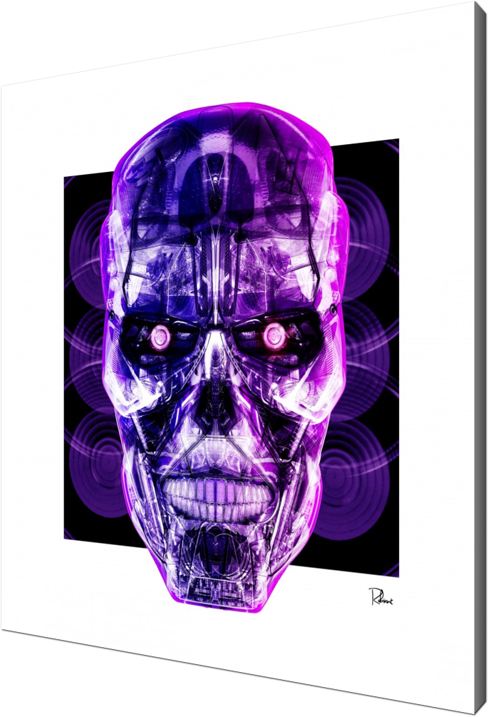 Machine 80's, Terminator, Robot, - Paper (685x1005), Png Download