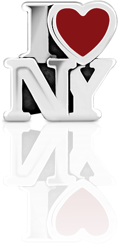 Charm I Love Ny - Heart (800x800), Png Download