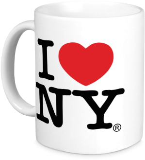 Кружка I Love Ny Classic - Love Ny (380x440), Png Download