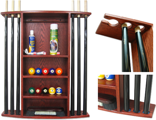 Ball And Cue Racks - Cue Racks (550x431), Png Download