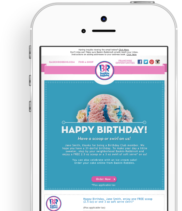 Valid At Participating U - Baskin Robbins Have A Scoop And Swirl (620x717), Png Download