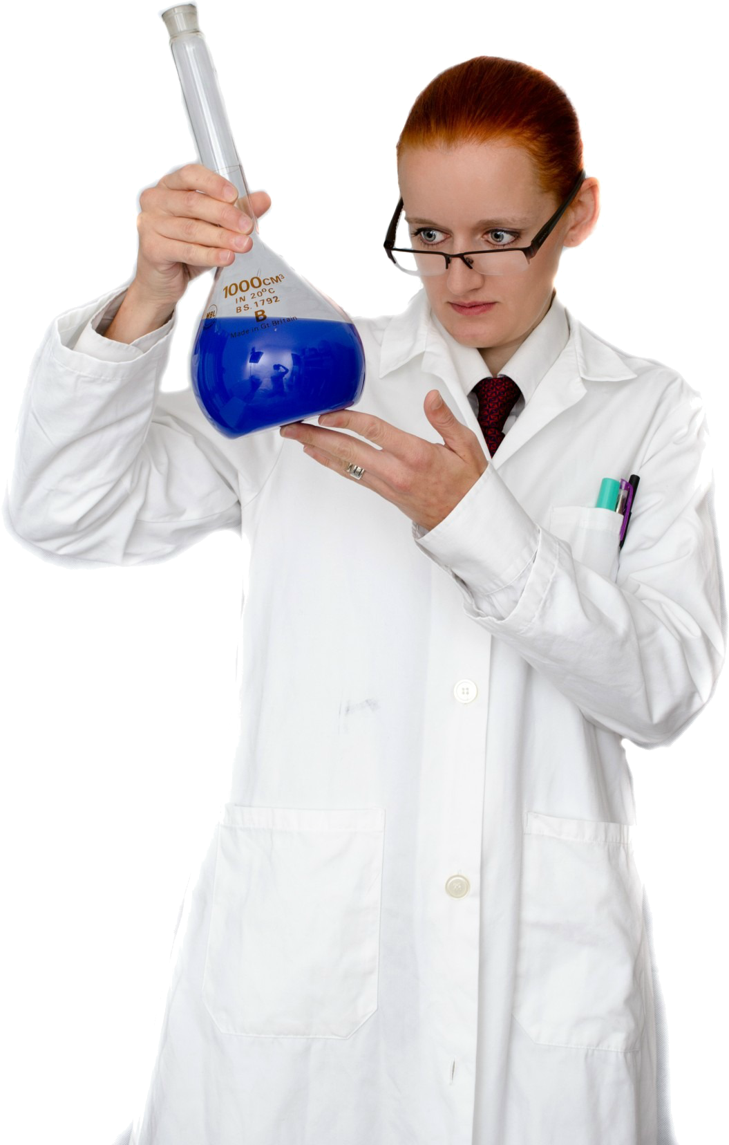 Lab Coat Png Images - Chemistry Scientist Lab Coat (1055x1656), Png Download
