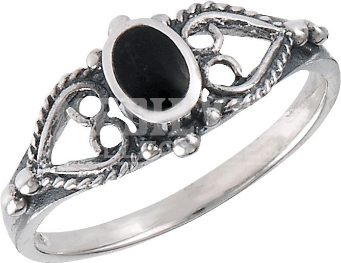 Classic Onyx Scrollwork Ring - "classic Onyx Scrollwork Ring" (668x668), Png Download