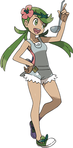 In Pokémon Moon, And Only During The Day, Visit The - Pokemon Grass Trial Captain (640x471), Png Download