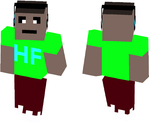 Cool Kid W/ Headphones - Minecraft (584x497), Png Download