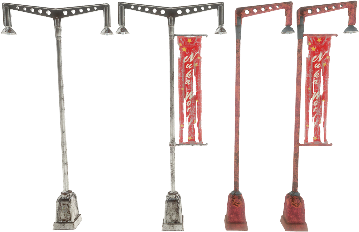 Streetlights-nukaworld - Fallout 4: Nuka-world (1906x1034), Png Download