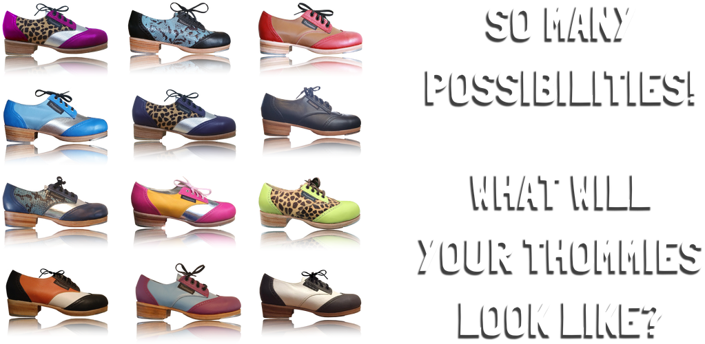 When Ordering Your Custom Handmade Thommie Taps, The - Custom Tap Shoes (1100x550), Png Download