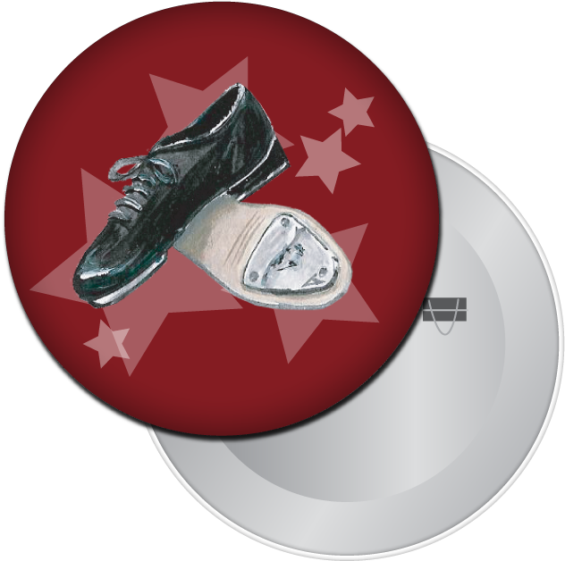 Low-heel Tap Shoes Button / Magnet - Tap Dance Shoes Gift (720x720), Png Download
