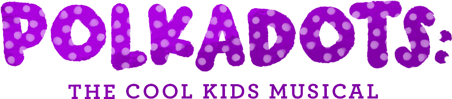 Polkadots The Cool Kids Musical (908x218), Png Download