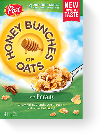 Honey Bunches Of Oats With Pecans - Post Honey Bunches Of Oats Honey Roasted (340x456), Png Download