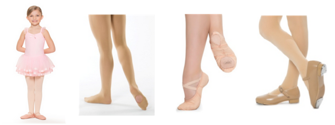 Black Shorts, Plain White Shirt, Black Ballet Slippers, - Revolution Dancewear U-shell Tap- Dark Tan 826 M Size (700x250), Png Download