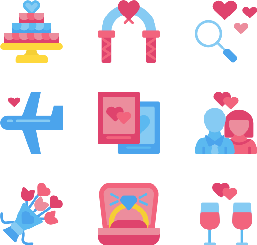Pre-wedding 20 Icons - Icon (600x564), Png Download