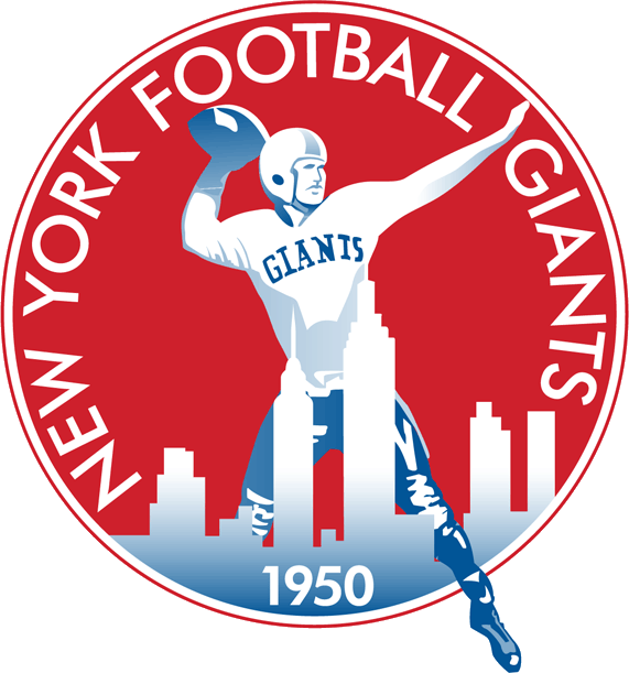 Logo New York Giants 1950 - Ny Football Giants Logo (571x611), Png Download