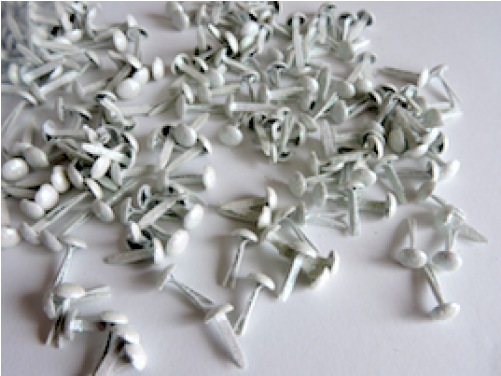 7mm White Glitter Crafting Brads - Bead (500x500), Png Download