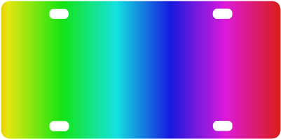 Crayon Box Ombre Rainbow Classic License Plate - Tasmanian Devil (500x500), Png Download