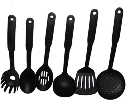 Non-stick Cooking Spoon Set 6pc - Non-stick Surface (500x500), Png Download