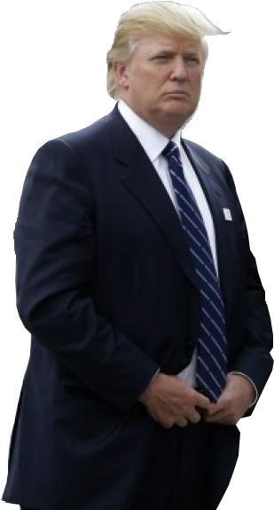 Donald Trump Bane Suit Standing Professional Gentleman - Tuxedo (328x595), Png Download