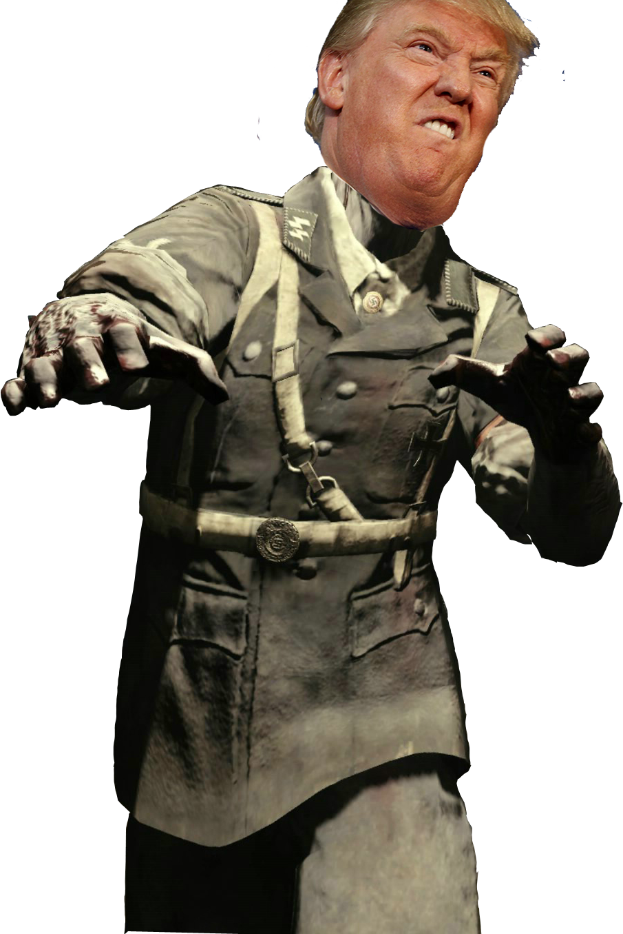 Penisman Doinald - Call Of Duty Nazi Zombie Png (905x1355), Png Download