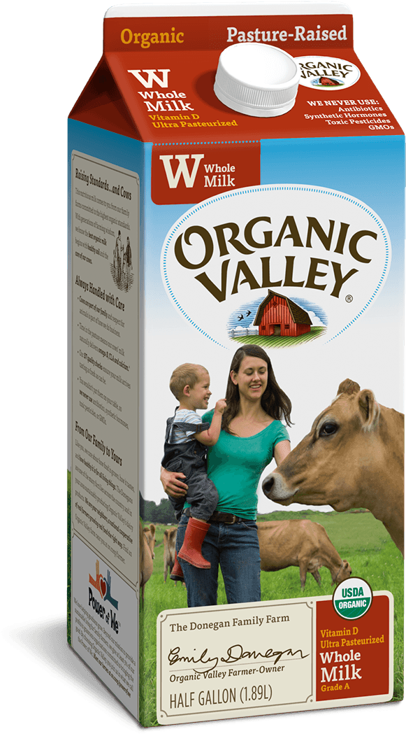 Organic Valley Milk (760x1140), Png Download