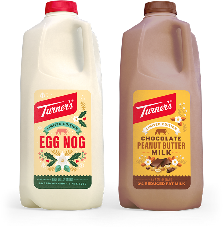 Turners Lto Half Gallon - Turners Chocolate Peanut Butter Milk (750x844), Png Download