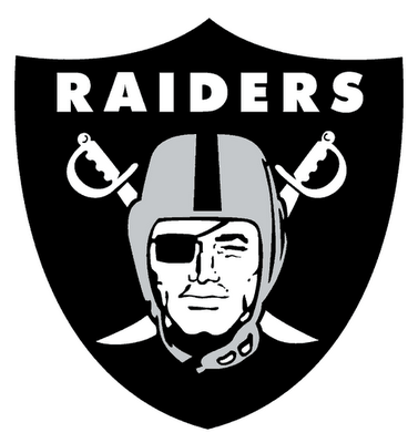 Nfl Team Logos - Oakland Raiders Logo (377x400), Png Download